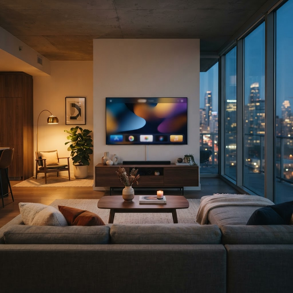 Stillwater Media — brand lift measurement CTV streaming television in an elegant modern living room