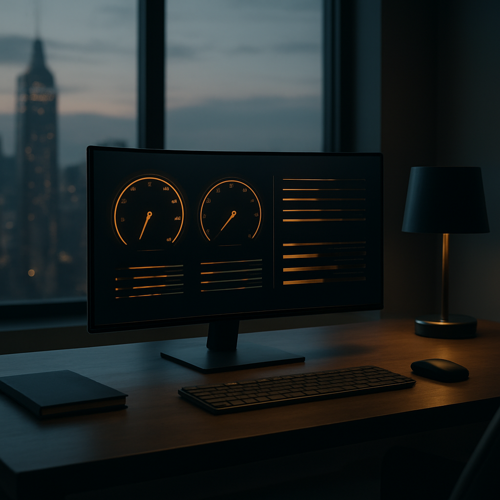 Stillwater Media frequency capping strategy visualization: luxury programmatic advertising control dashboard with premium channel management