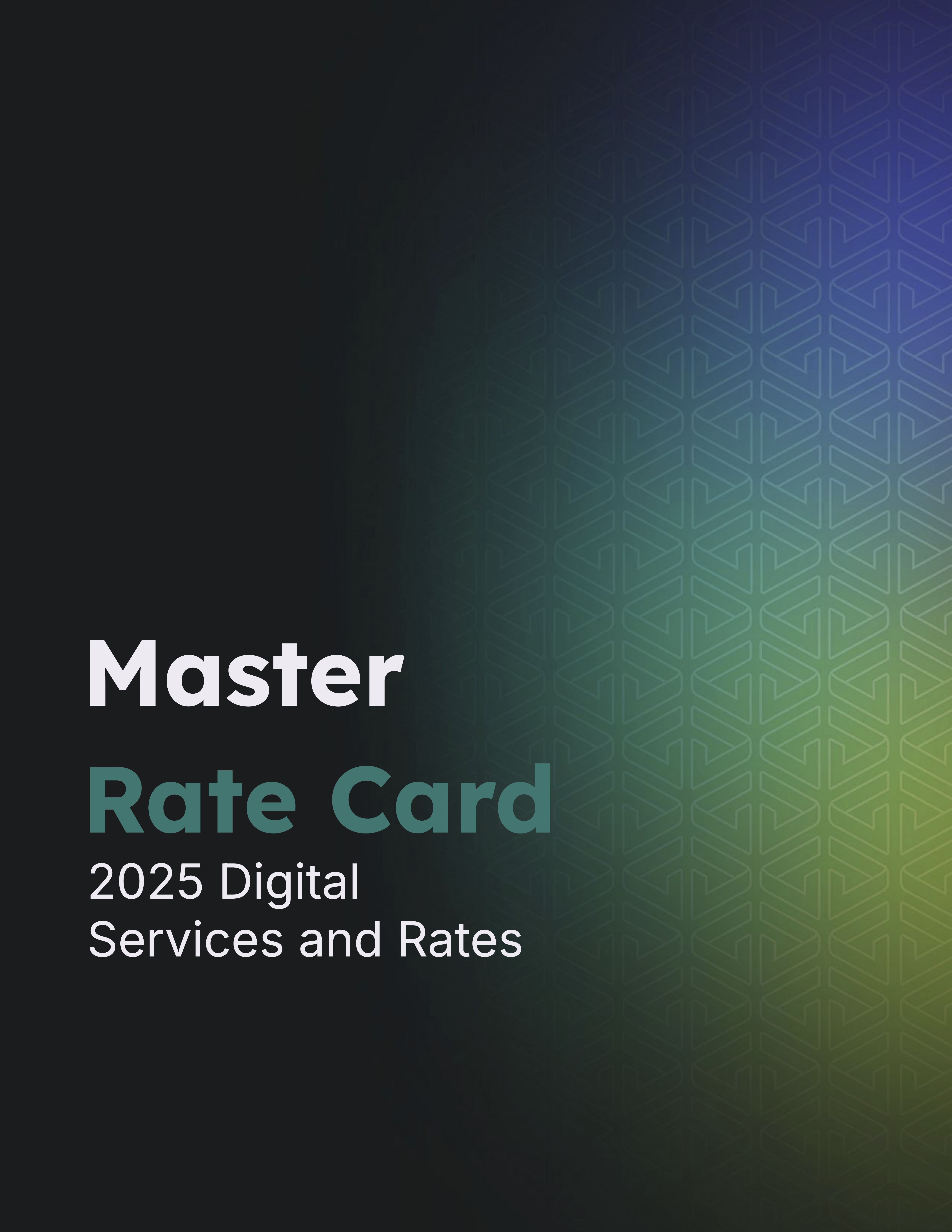 Master Rate Card 2025